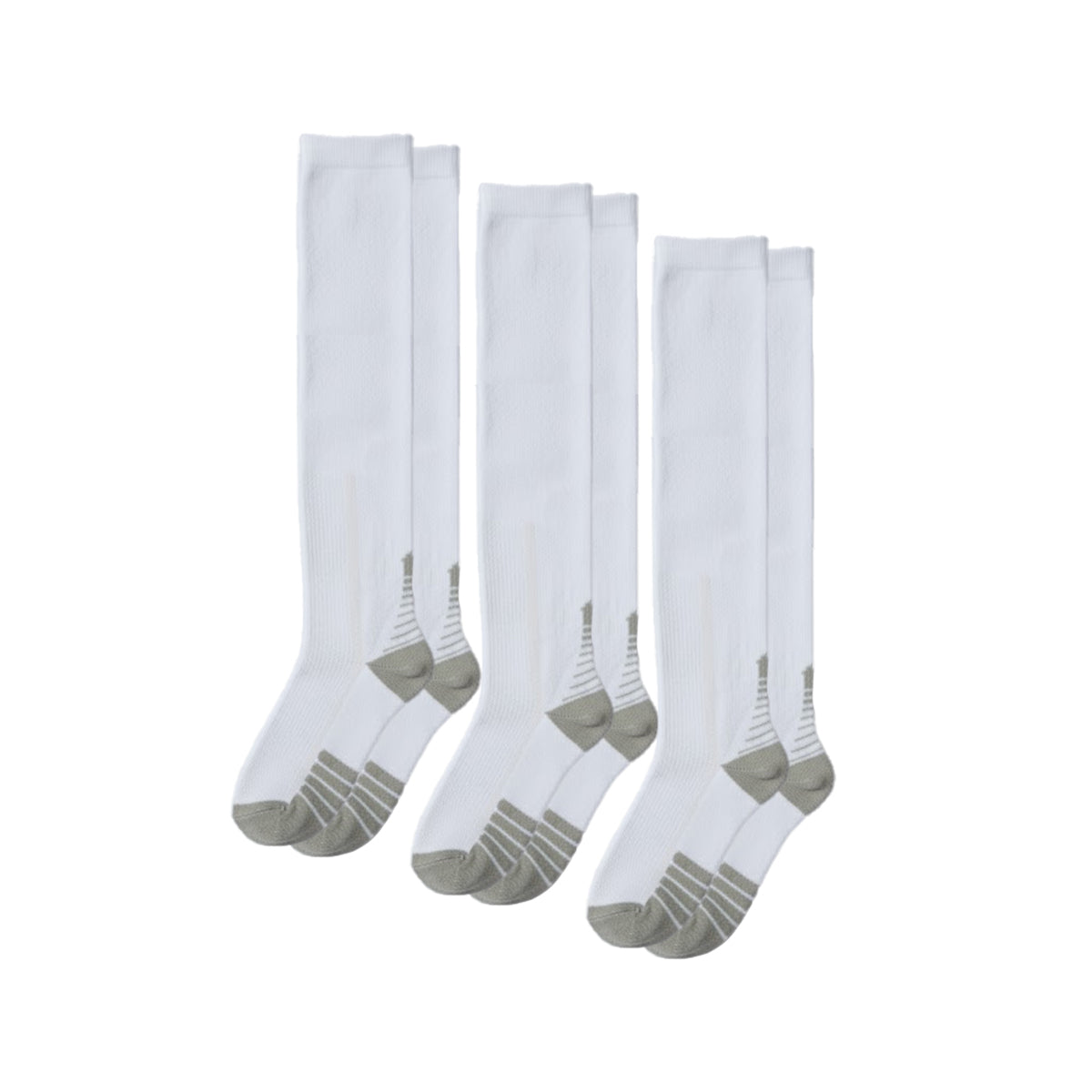 Chaussettes de compression - Blanc Gris