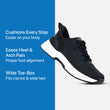 Flow Hands-Free Shoes - Black White