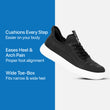 Chaussures Ortho Performance Max Stretch - Tout noir
