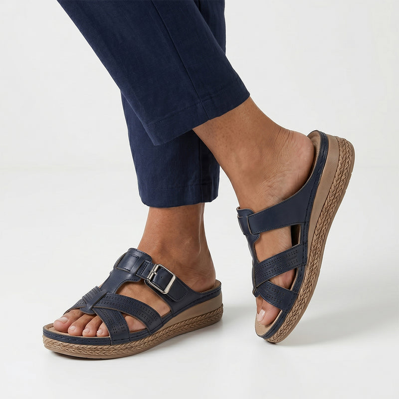 Sandalias romanas con amortiguación Ortho - Negro