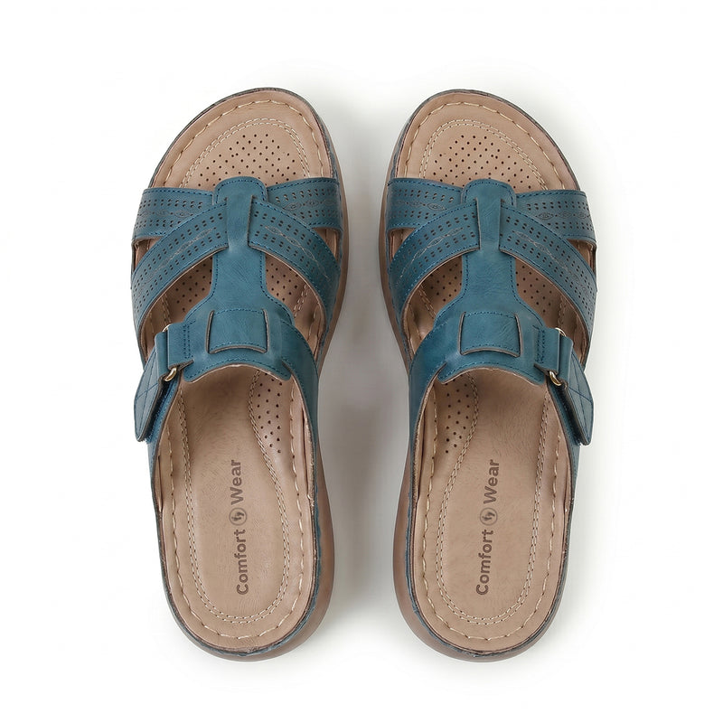 Sandalias romanas con amortiguación Ortho - Azul