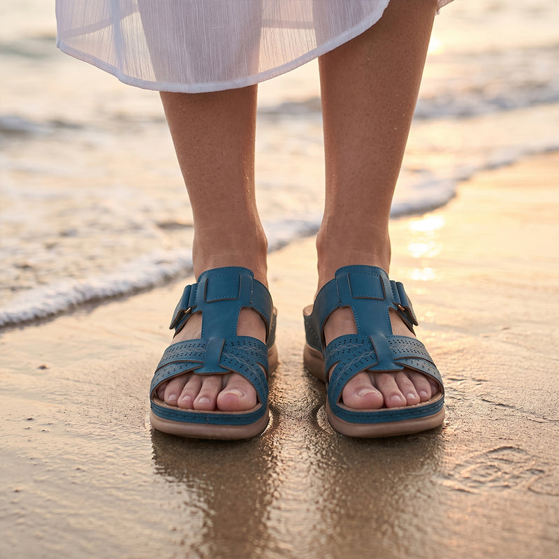 Sandalias romanas con amortiguación Ortho - Azul