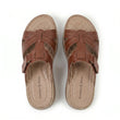 Sandalias romanas con amortiguación Ortho - Marrón