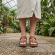 Sandalias romanas con amortiguación Ortho - Marrón