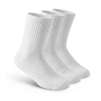 3-Pack Cushioned Socks (White)