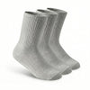 3-Pack Cushioned Socks (Grey)