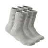 6-Pack Cushioned Socks (Grey)