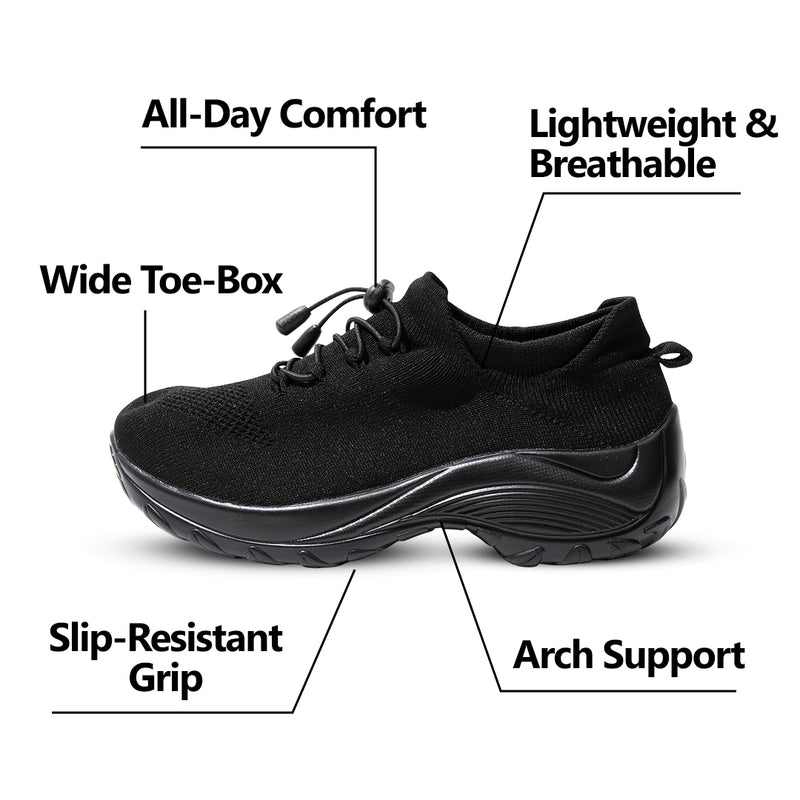 Chaussures Ortho Stretch Cushion - Noir minuit