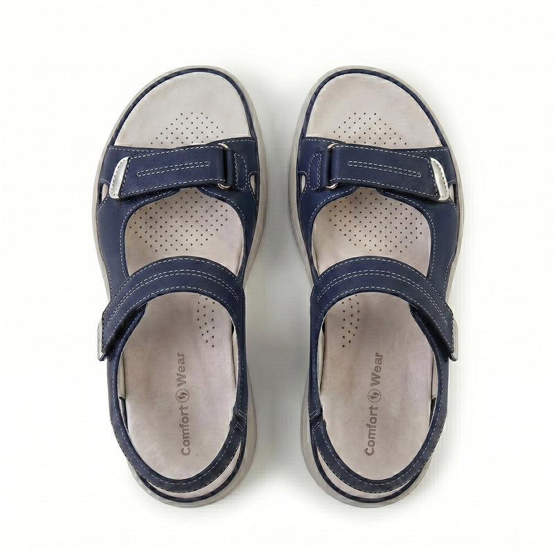 Sandalias con soporte para el arco ortopédico, color azul