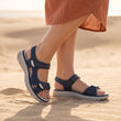 Sandalias con soporte para el arco ortopédico, color azul