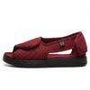 Sandalias Chelsea de tacón ancho - Rojas