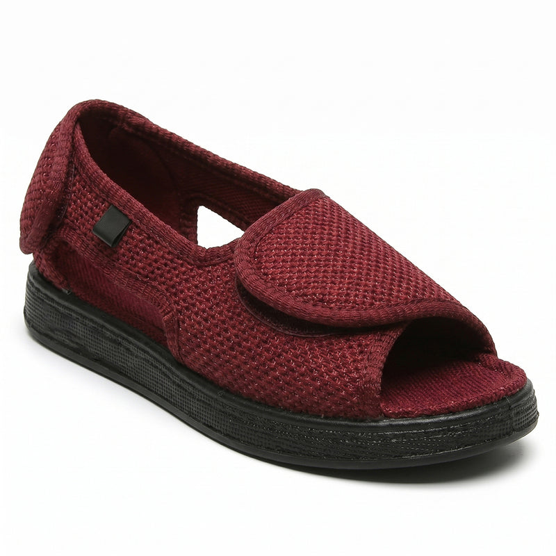 Sandalias Chelsea de tacón ancho - Rojas