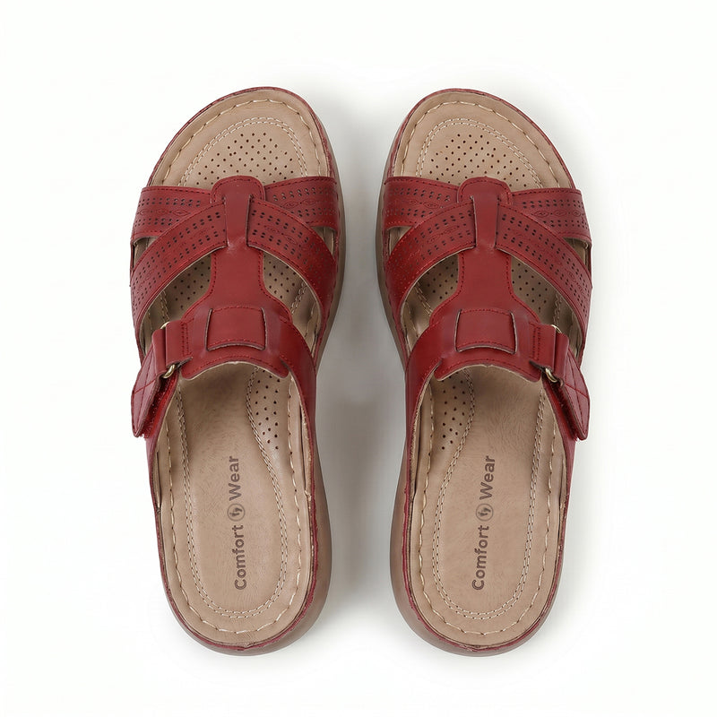 Sandalias romanas con amortiguación Ortho - Rojas