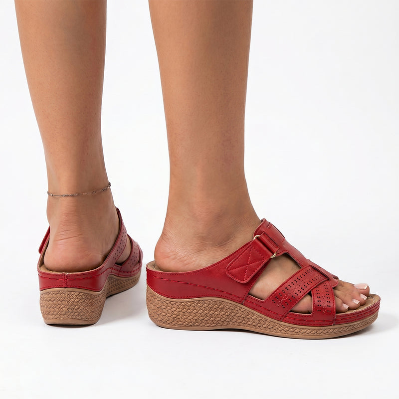 Sandalias romanas con amortiguación Ortho - Rojas