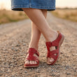 Sandalias romanas con amortiguación Ortho - Rojas