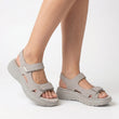 Sandalias con soporte para el arco ortopédico, color gris