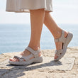 Sandalias con soporte para el arco ortopédico, color gris