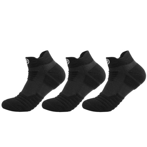 Black Breathable Ankle Socks - 3 Pack - ComfortWear