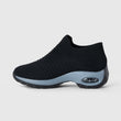 Breathable No - Tie Stretch Shoes - Black Grey - ComfortWear