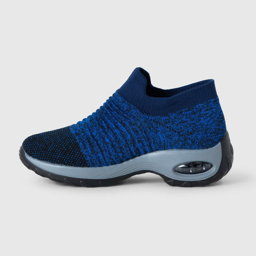 Breathable No - Tie Stretch Shoes - Blue - ComfortWear