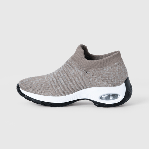 Breathable No - Tie Stretch Shoes - Khaki - ComfortWear