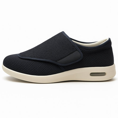 Chloe Stretch No - Tie Wide Shoes w/ Adjustable Closure - Black - ComfortWear