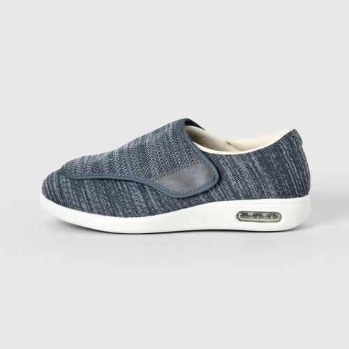 Chloe Stretch No - Tie Wide Shoes w/ Adjustable Closure - Grey - ComfortWear