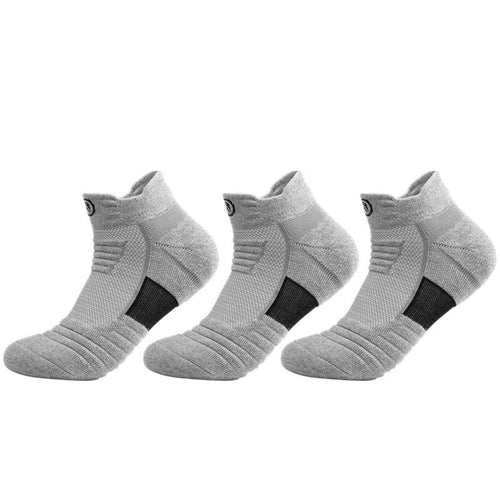 Grey Breathable Ankle Socks - 3 Pack - ComfortWear