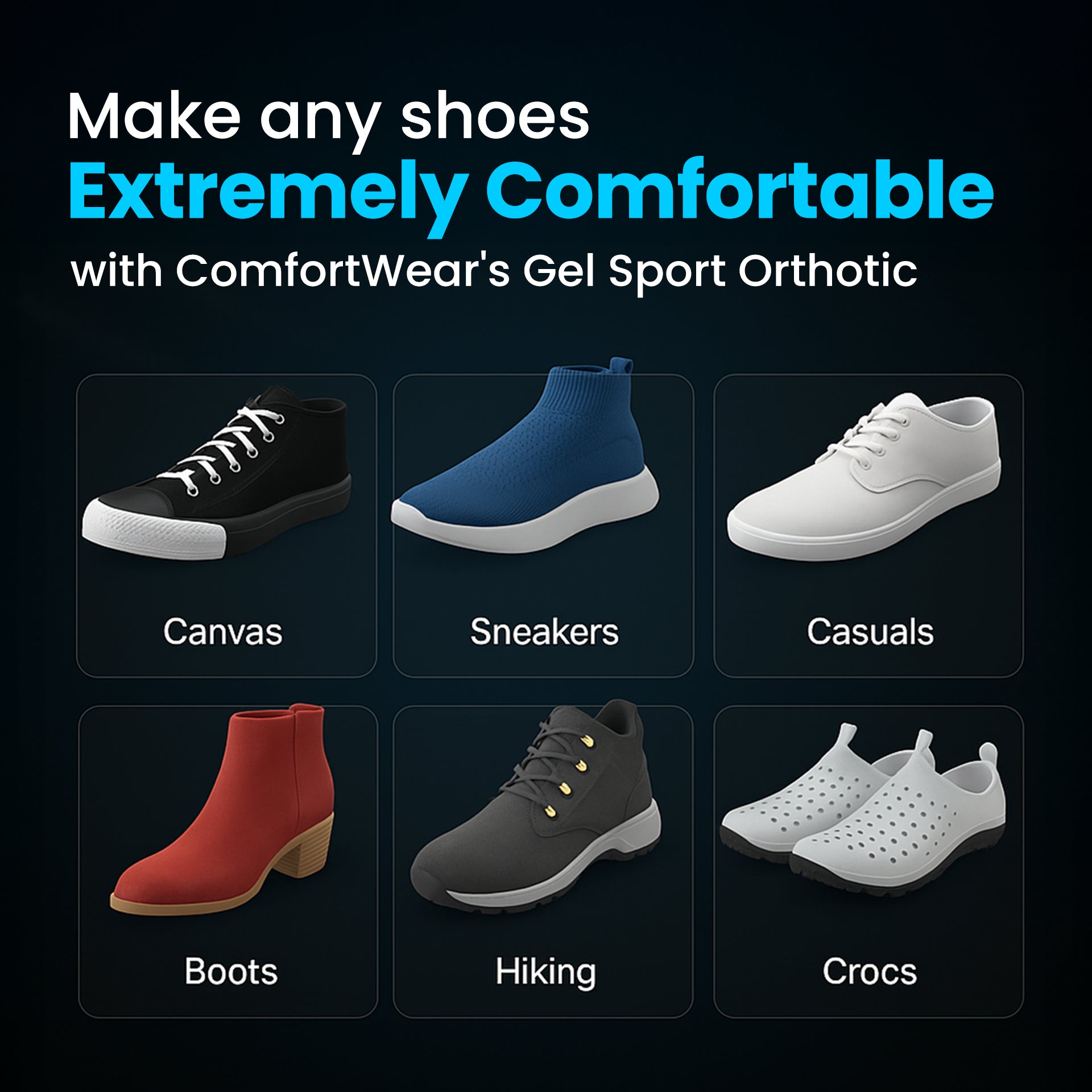 Memory - Sole Gel Sport Orthotic - ComfortWear