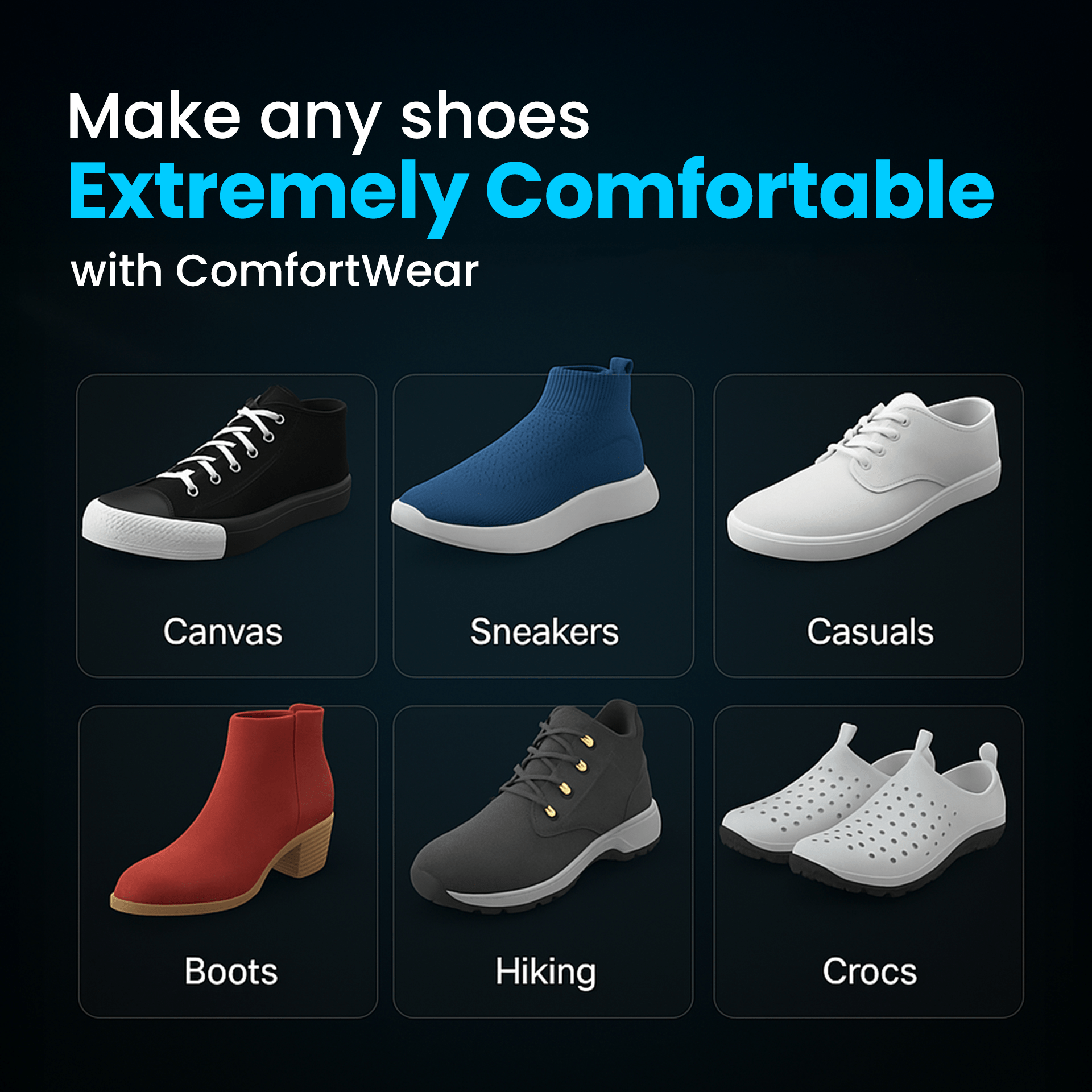 Ortho Arch Gel Support Insoles - ComfortWear
