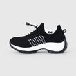Ortho Stretch Cushion Shoes - Black White - ComfortWear