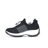 Ortho Stretch Cushion Shoes - Black White - ComfortWear