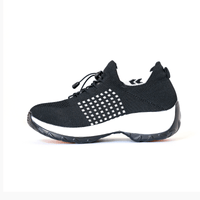 Ortho Stretch Cushion Shoes - Black White - ComfortWear