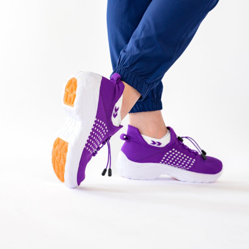 Ortho Stretch Cushion Shoes - Fuchsia Purple - ComfortWear