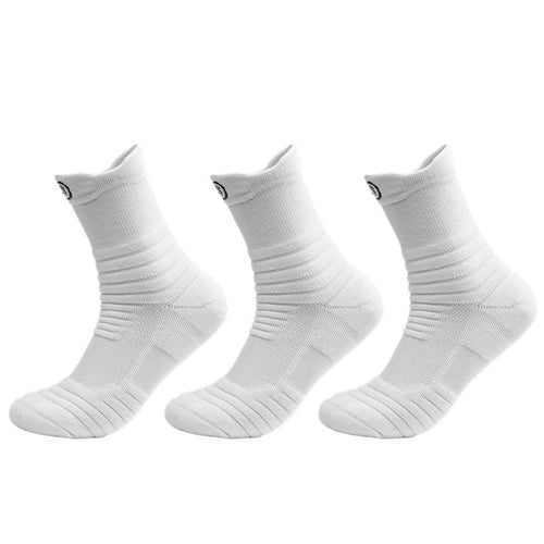 White Breathable Crew Socks - 3 Pack - ComfortWear