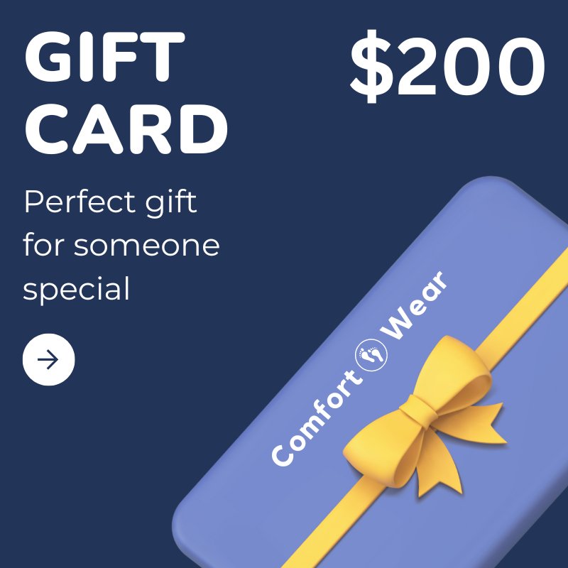 200$ ComfortWear Gift Card - ComfortWear