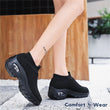 Load image into Gallery viewer, Breathable No-Tie Stretch Shoes - Midnight Black - ComfortWear Store
