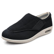 Cargar imagen en el visor de la galería, Chloe Stretch No-Tie Wide Shoes w/ Adjustable Closure - Black - ComfortWear Store
