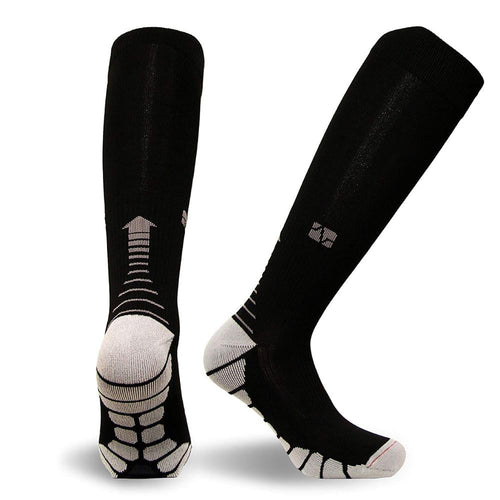 ComfortWear Compression Socks - Black White - ComfortWear