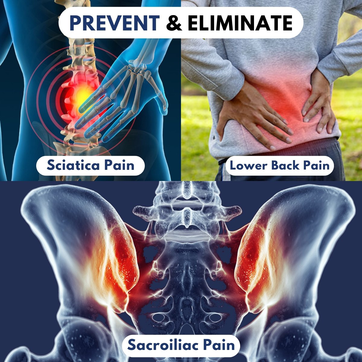 ComfortWear™ Lower Back Belt - Sacroiliac, Sciatica Pain Relief - ComfortWear Store