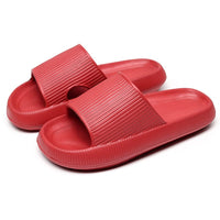 Heel Support Cushion Slides - Red - ComfortWear Store