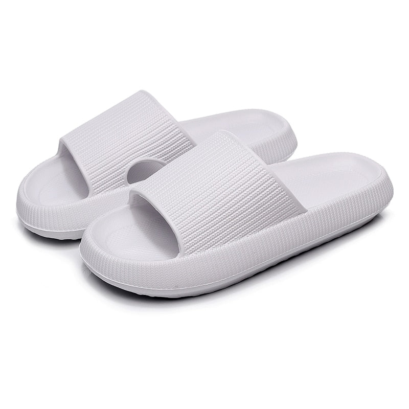 Heel Support Cushion Slides - White - ComfortWear Store