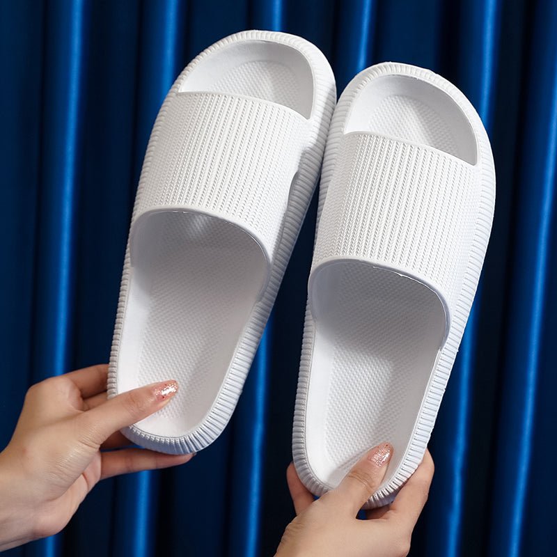 Heel Support Cushion Slides - White - ComfortWear Store