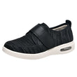 Kloud Stretch No-Tie Wide Shoes w/ Adjustable Closure - Black Grey - ComfortWear Store