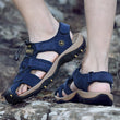 Load image into Gallery viewer, Men&#39;s High-Altitude Ortho Heel Strap Sandals - Blue - ComfortWear Store

