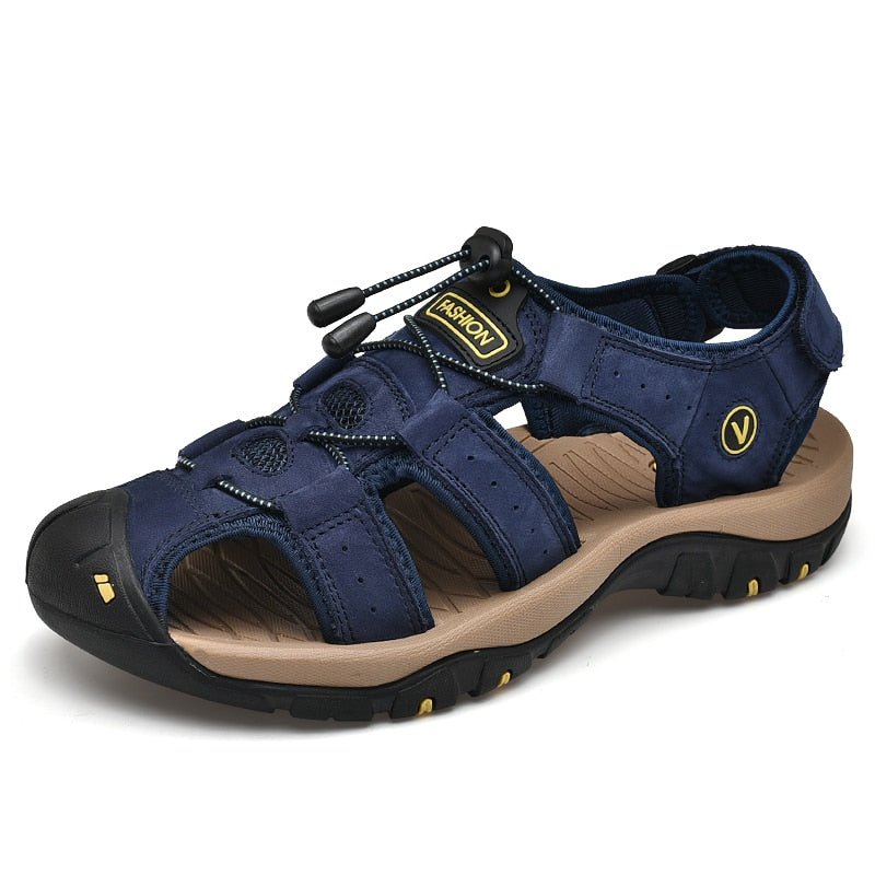 Men's High-Altitude Ortho Heel Strap Sandals - Blue - ComfortWear Store