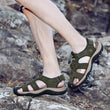 Load image into Gallery viewer, Men&#39;s High-Altitude Ortho Heel Strap Sandals - Green - ComfortWear Store
