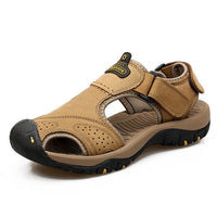 Men's High-Altitude Ortho Heel Strap Sandals - Khaki - ComfortWear Store