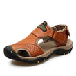 Load image into Gallery viewer, Men&#39;s High-Altitude Ortho Heel Strap Sandals - Orange - ComfortWear Store
