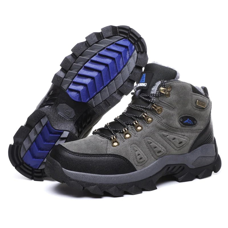 Montana Mountains Men's Hiking Boots - Grey - ComfortWear Store